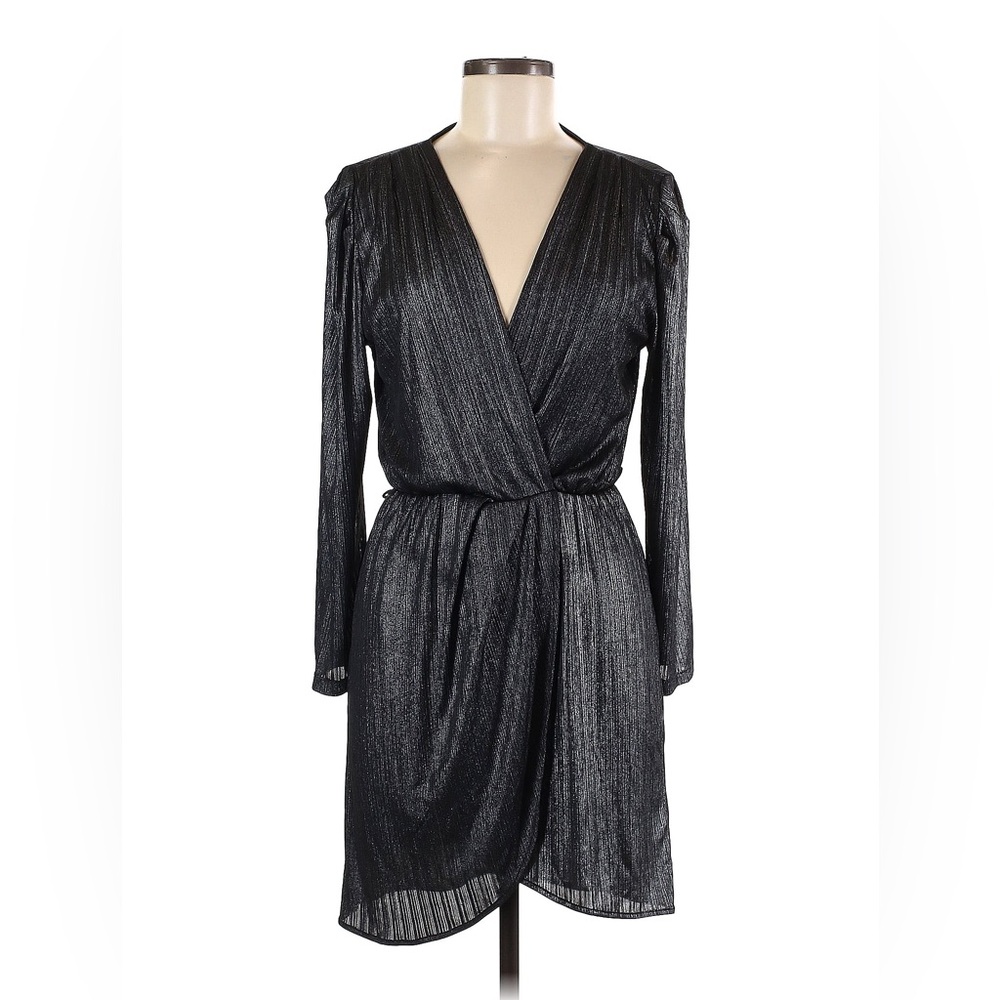 Fraice by J Metallic Silver Short Club Cocktail Night Out Dress Women’s Size M